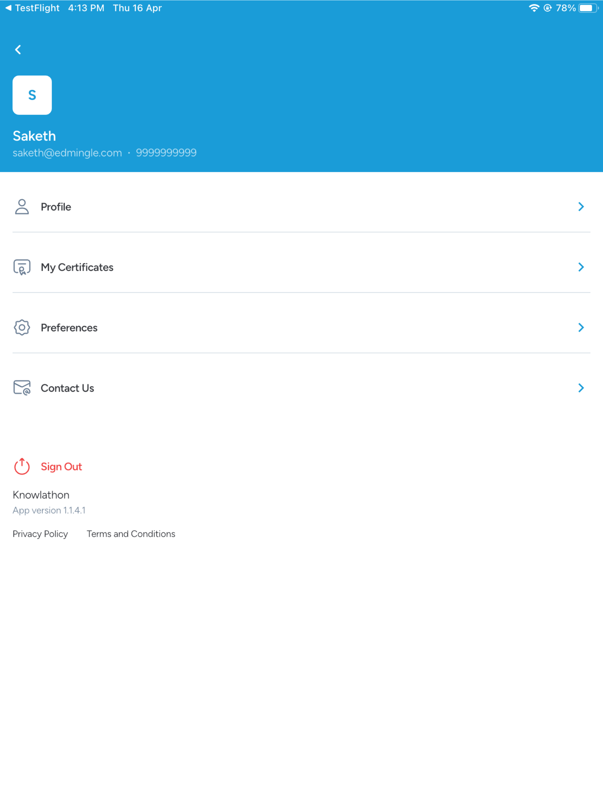 Knowlathon LMS screenshot 8