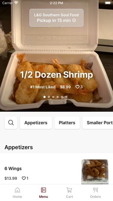 L&G SOUTHERN SOUL FOOD To Go iPhone screenshot 2 - Food & Drink app