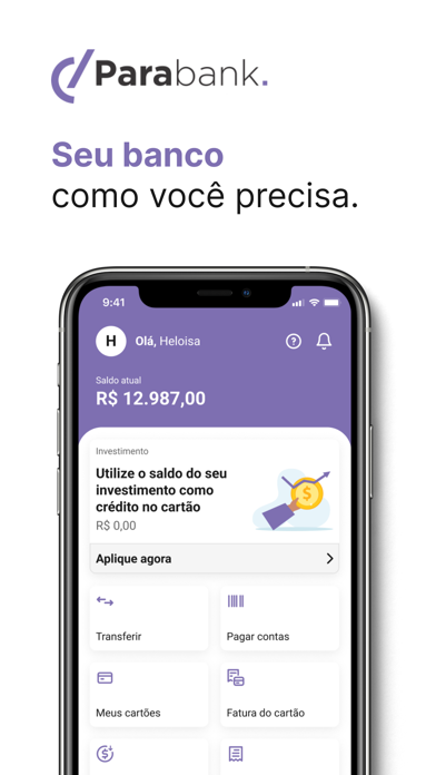 Parabank Conta Digital Screenshot