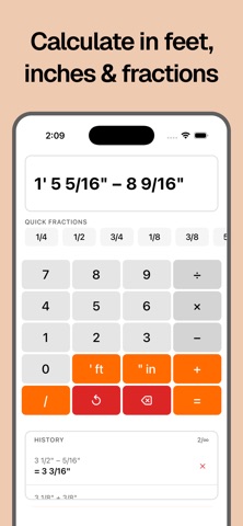 Fractions Calculator Pro Screenshot 1 of 5