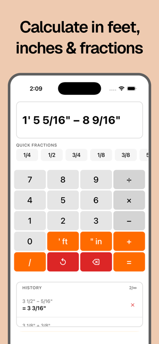 Fractions Calculator Pro Screenshot 1 of 5