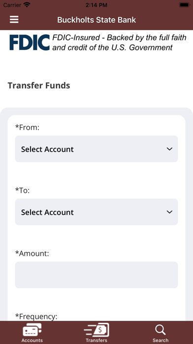 Buckholts State Bank Mobile Screenshot