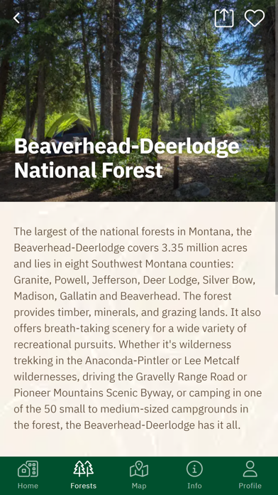 National Forest Explorer Screenshot