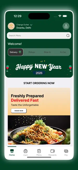 The Mint - Food Ordering App screenshot 1
