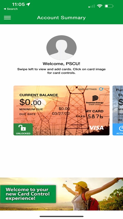 Card Control Dominion Energy