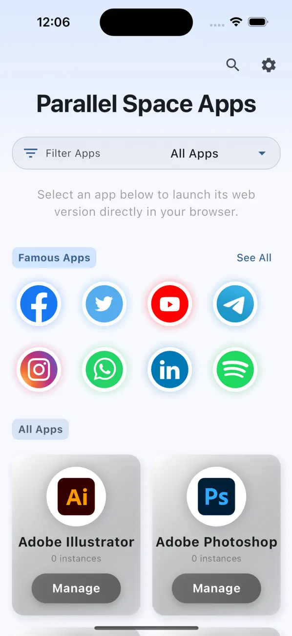 #1. Parallel Space : Dual Apps (iOS) Ved: Parth Patel
