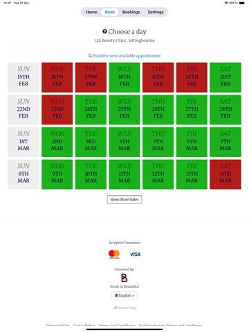 LIA Beauty Clinic iPad screenshot