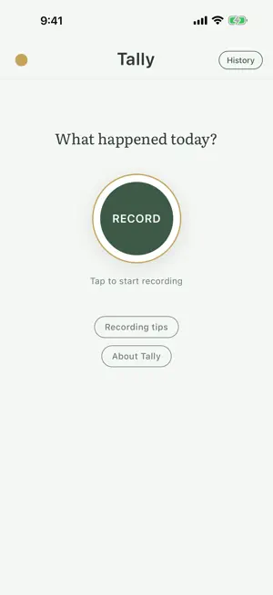Tally: Daily Journal screenshot 1