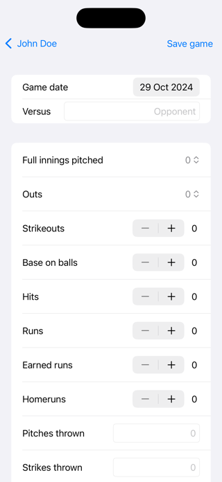 Baseballplayer Stats Screenshot 5 of 6