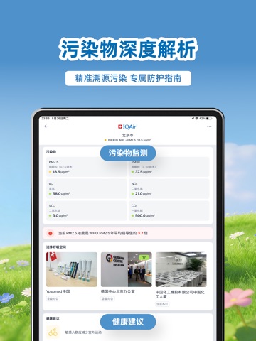 IQAir 智空气-实时天气&空气质量指数 iPad screenshot 3