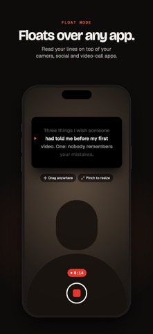 Teleprompter: Float & Record Screenshot 1 of 6