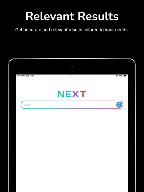 Next Search App iPad screenshot 2 - Productivity app