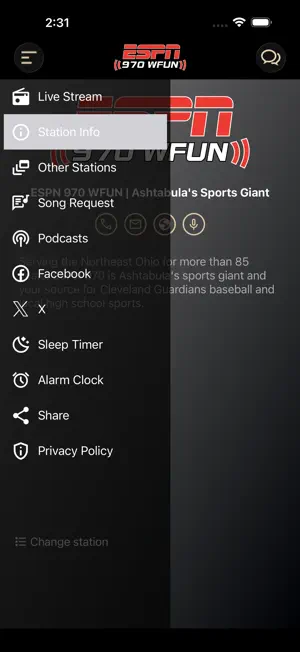 ESPN 970 WFUN screenshot 4
