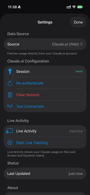 TokenBar Mobile iPhone screenshot 3