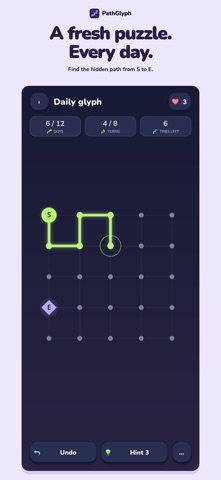 PathGlyph: Daily Logic Puzzle Screenshot 1 of 7