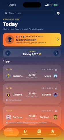 FootyLive: Live Scores & News screenshot