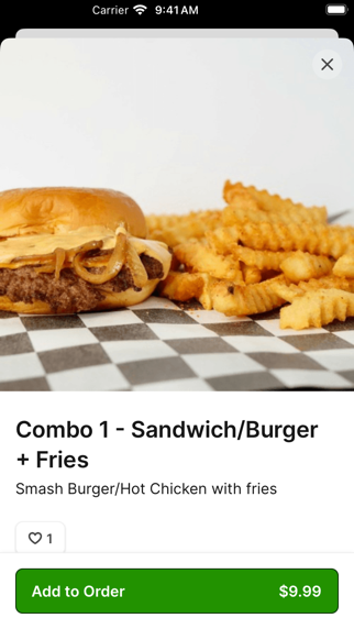 Slaw Burger iPhone screenshot 3 - Food & Drink app