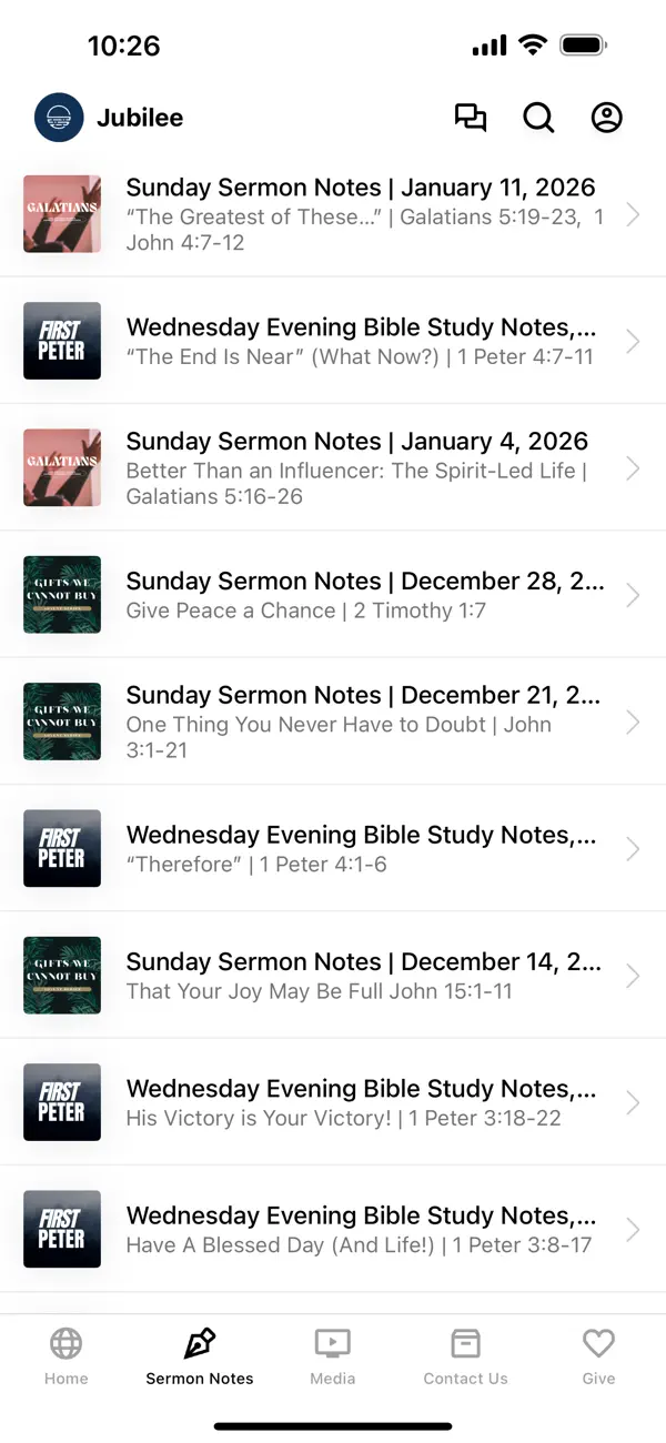 Screenshot #2 pour Jubilee Baptist Church