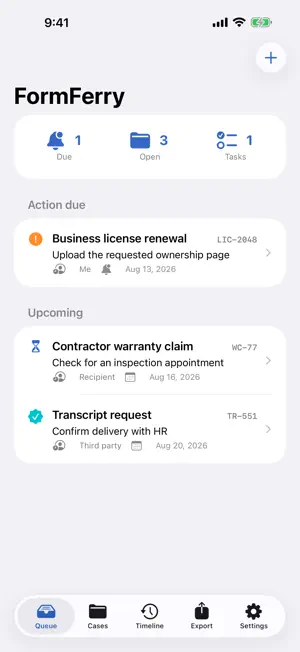 FormFerry screenshot 1