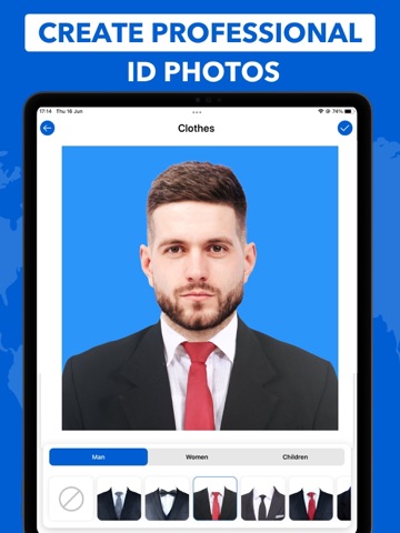 ID Photo - Passport Photo App iPad screenshot