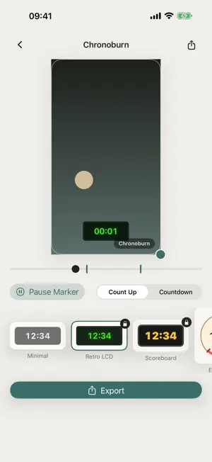 Chronoburn: Video Stopwatch screenshot 1