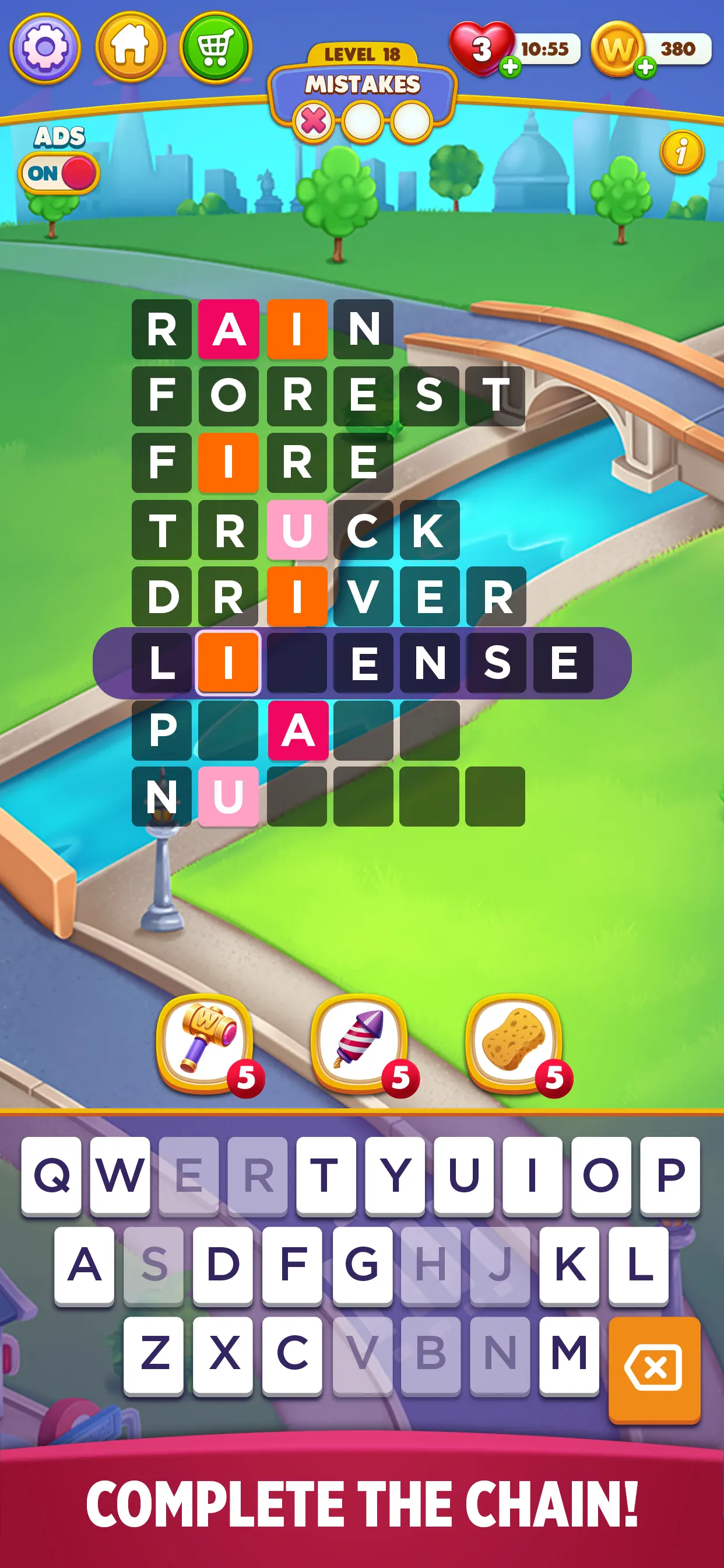Word Chain Puzzle screenshot 2