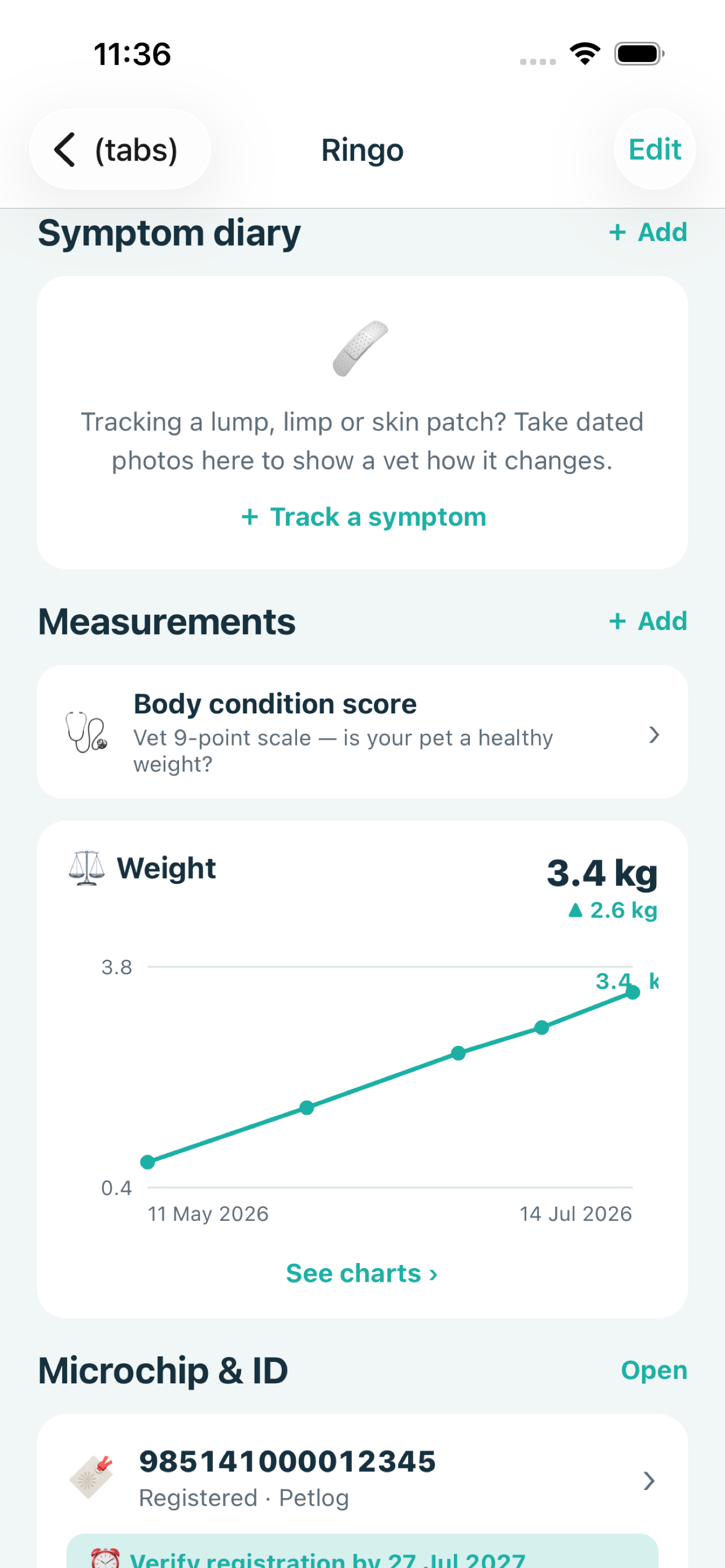 CorePaw: Pet Health & Walks screenshot 7