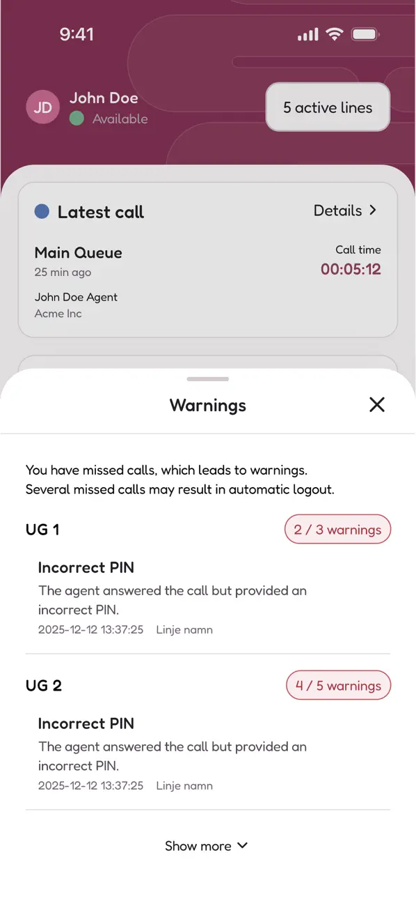 Screenshot #3 pour AgentLine