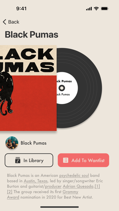 vinylover: collection tracker Screenshot