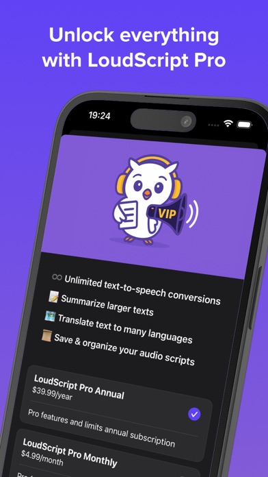 Text Reader - LoudScript Screenshot
