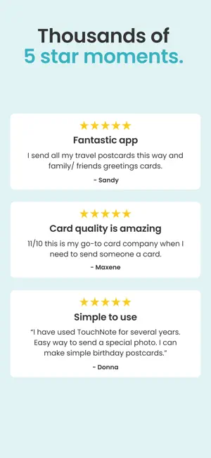 TouchNote: Personalized Cards screenshot 7