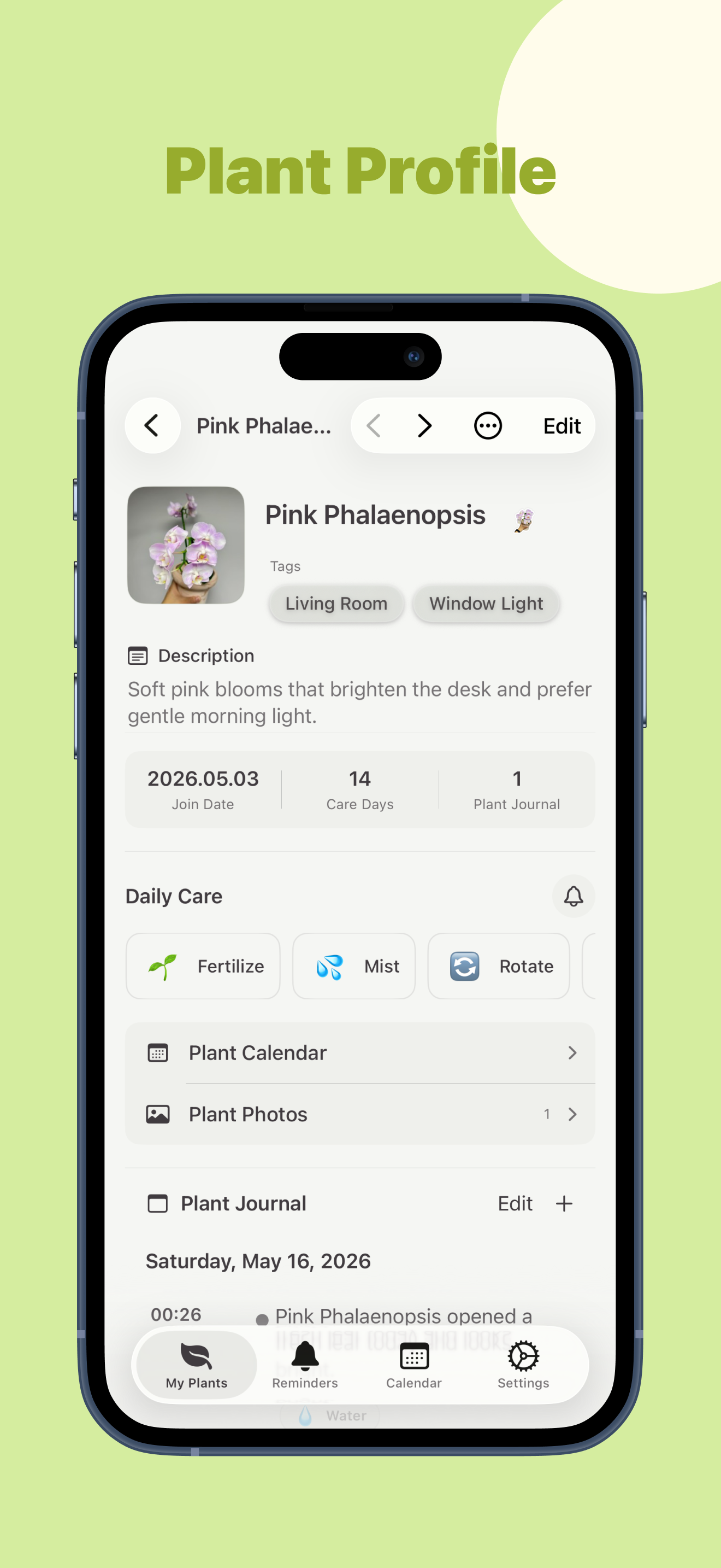 PokePlant: Plant Care Journal