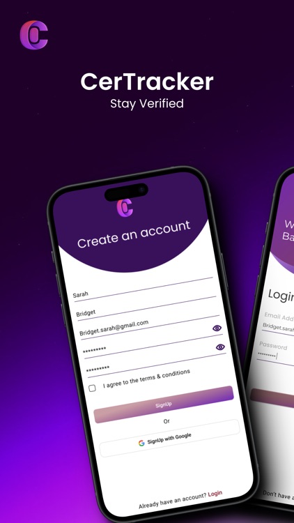 CerTracker - Secure Wallet