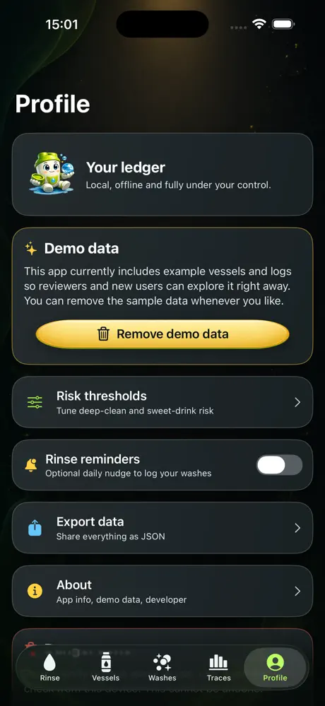 Rinse Ledger screenshot 4