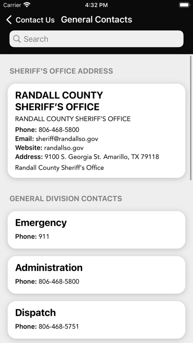 Randall County Sheriff (TX) Screenshot