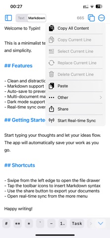 Typin - A minimal input app Screenshot 2 of 5