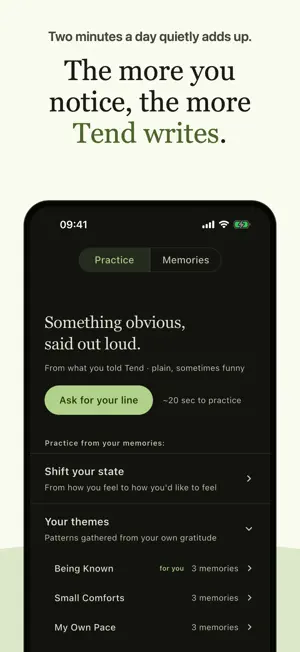 Tend: Gratitude & Affirmations screenshot 4
