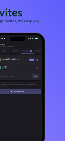 ClearTab: Split Bills Clearly iPhone screenshot