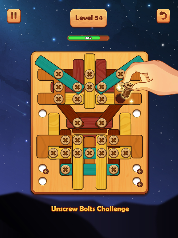 Wood Nuts  Bolts Unscrew