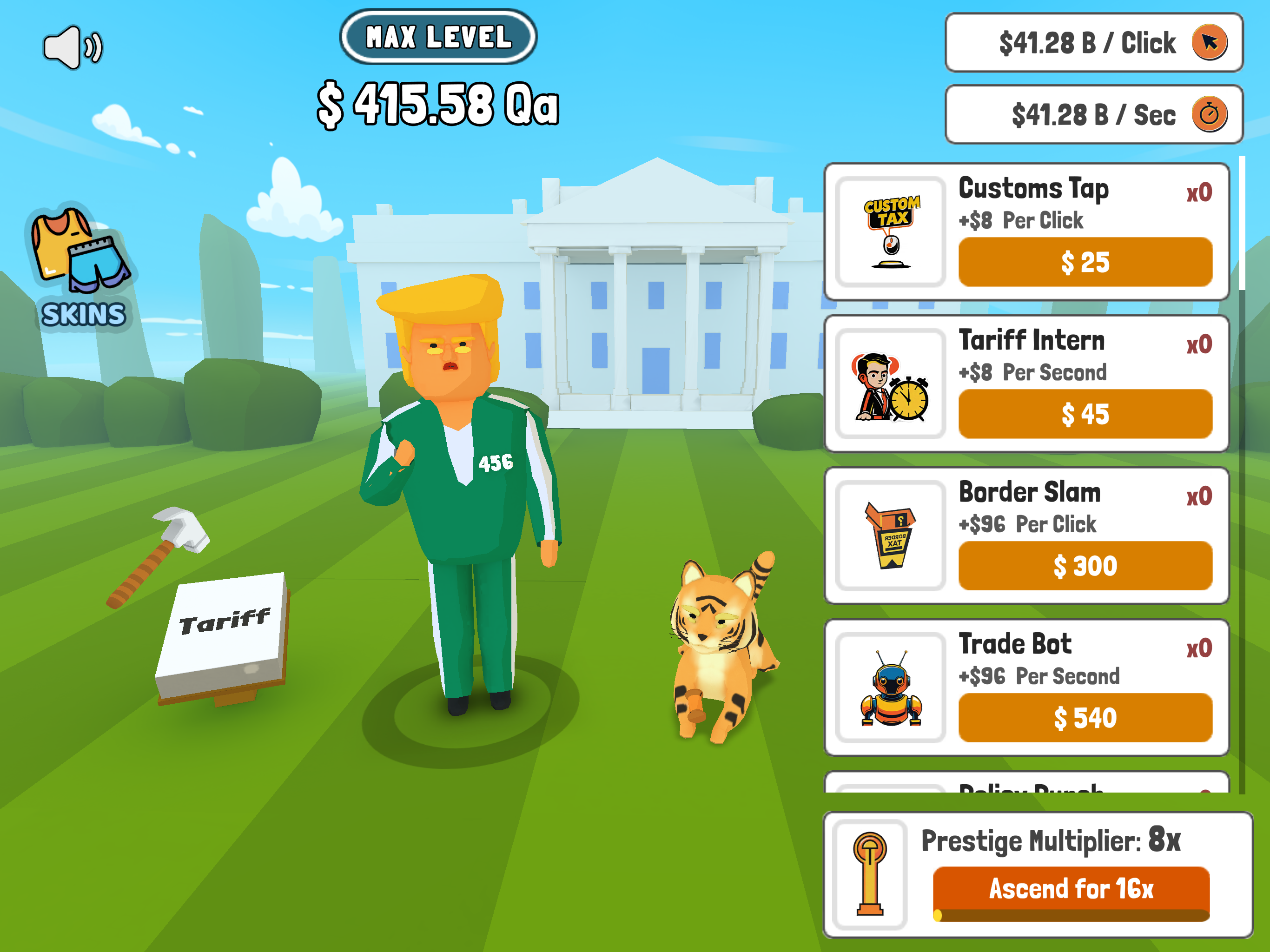 Tariff Clicker - Idle Game
