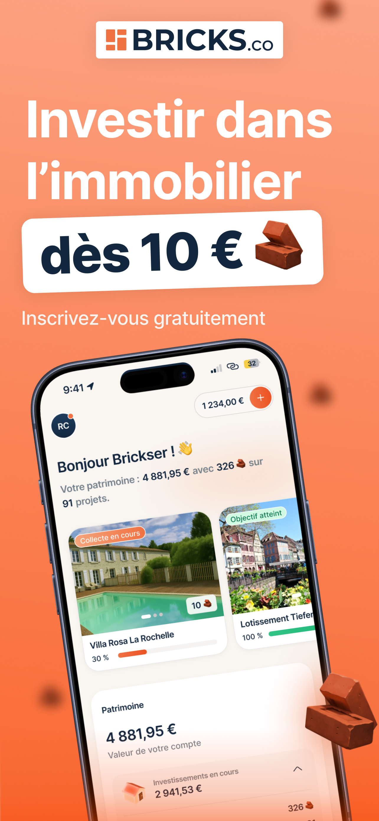 Bricks : Immobilier & Épargne