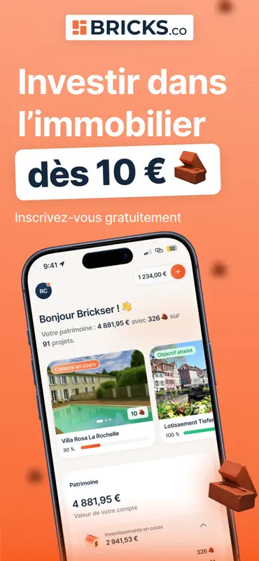 Bricks : Immobilier & Épargne screenshot 1 of 9