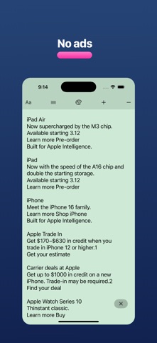 Lirely: Reader Mode Browser screenshot