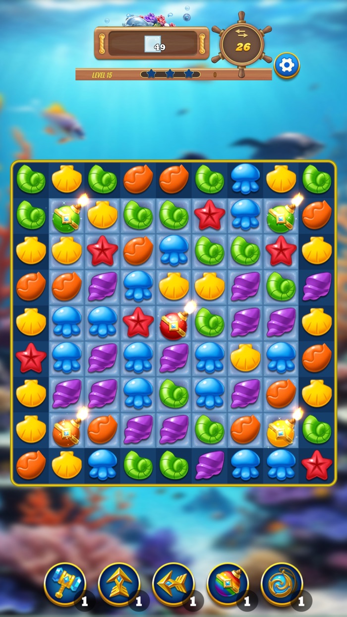 Marine Match 3 Puzzle