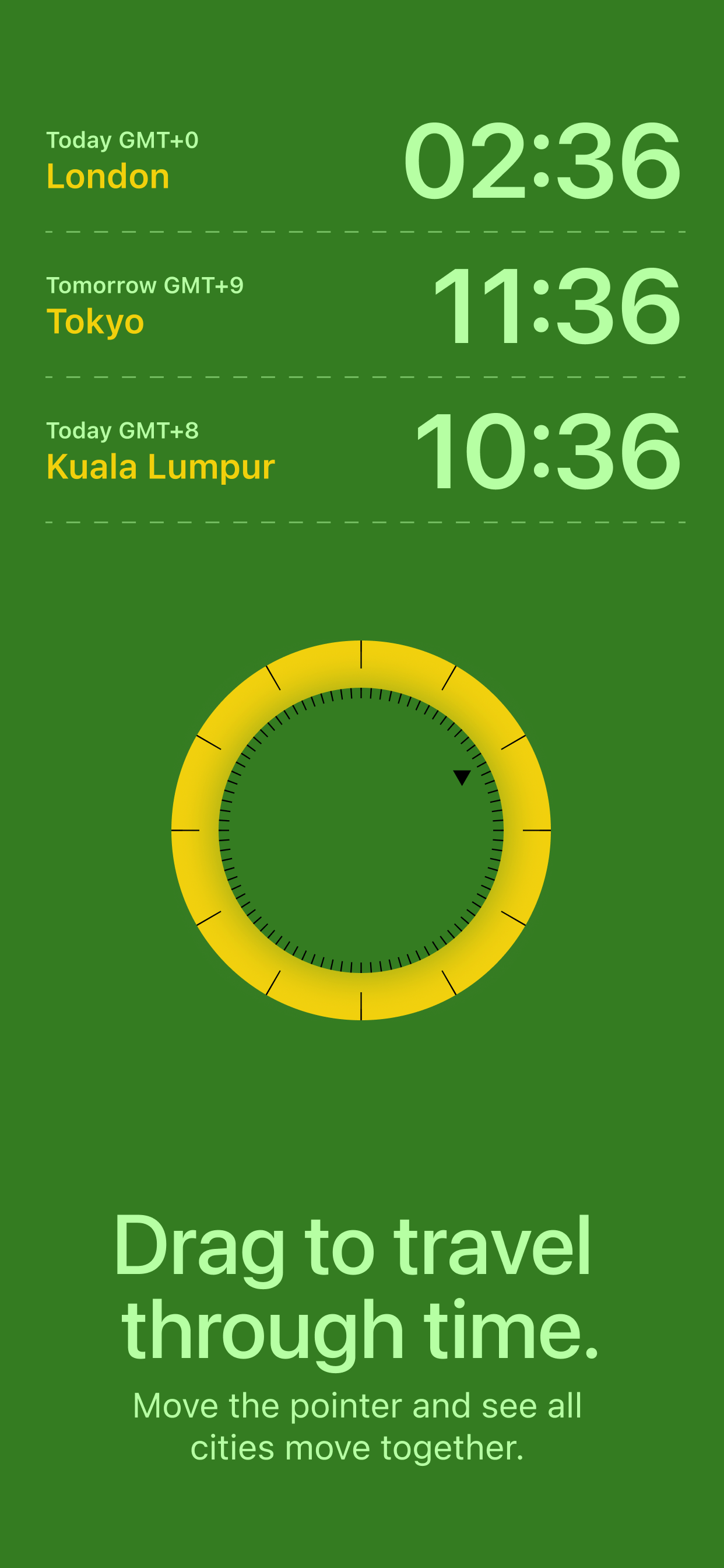 WorldTime: Timezone Scrubber screenshot 3