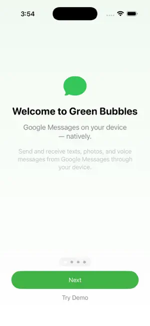 GreenBubbles Messages screenshot 1
