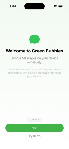 GreenBubbles Messages Screenshot 1 of 5