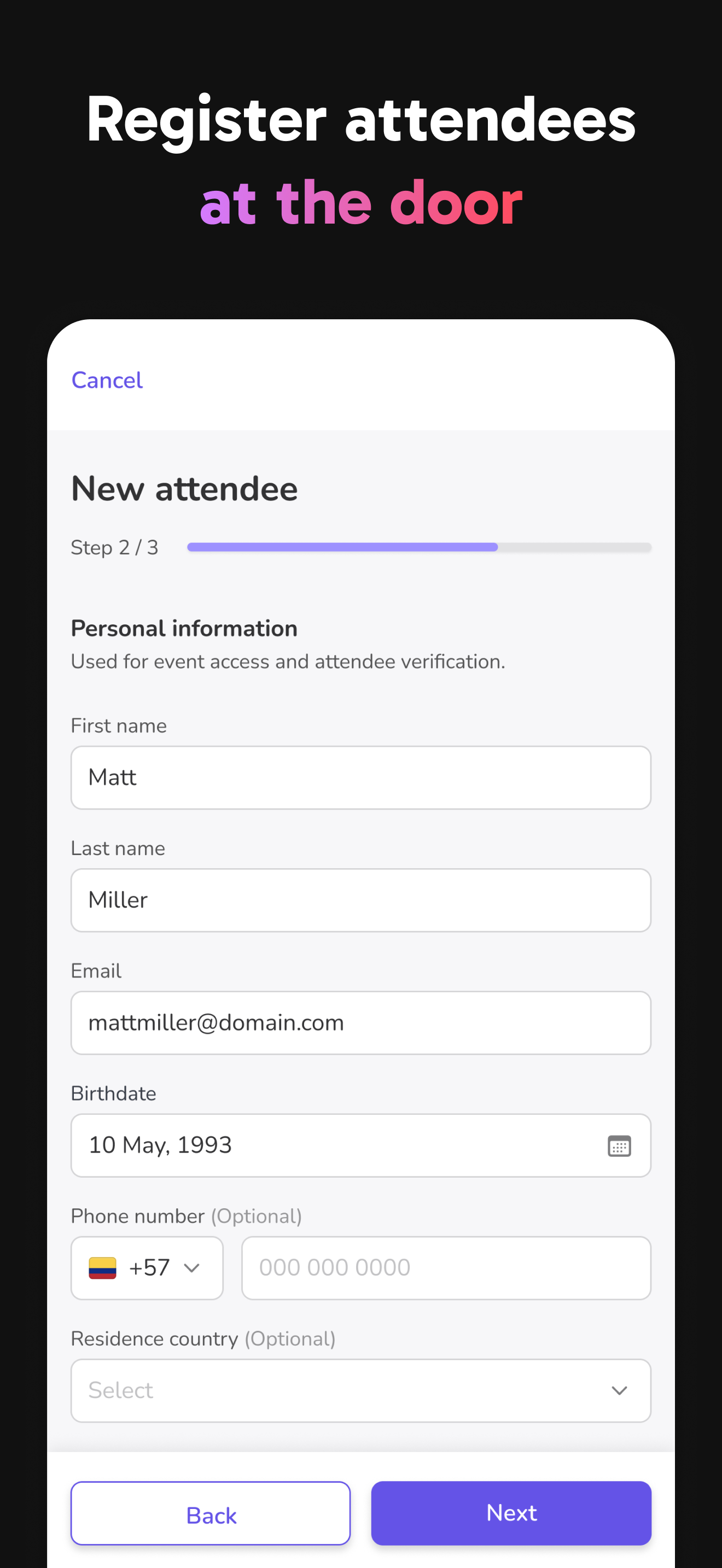 On-Site Beta screenshot 2