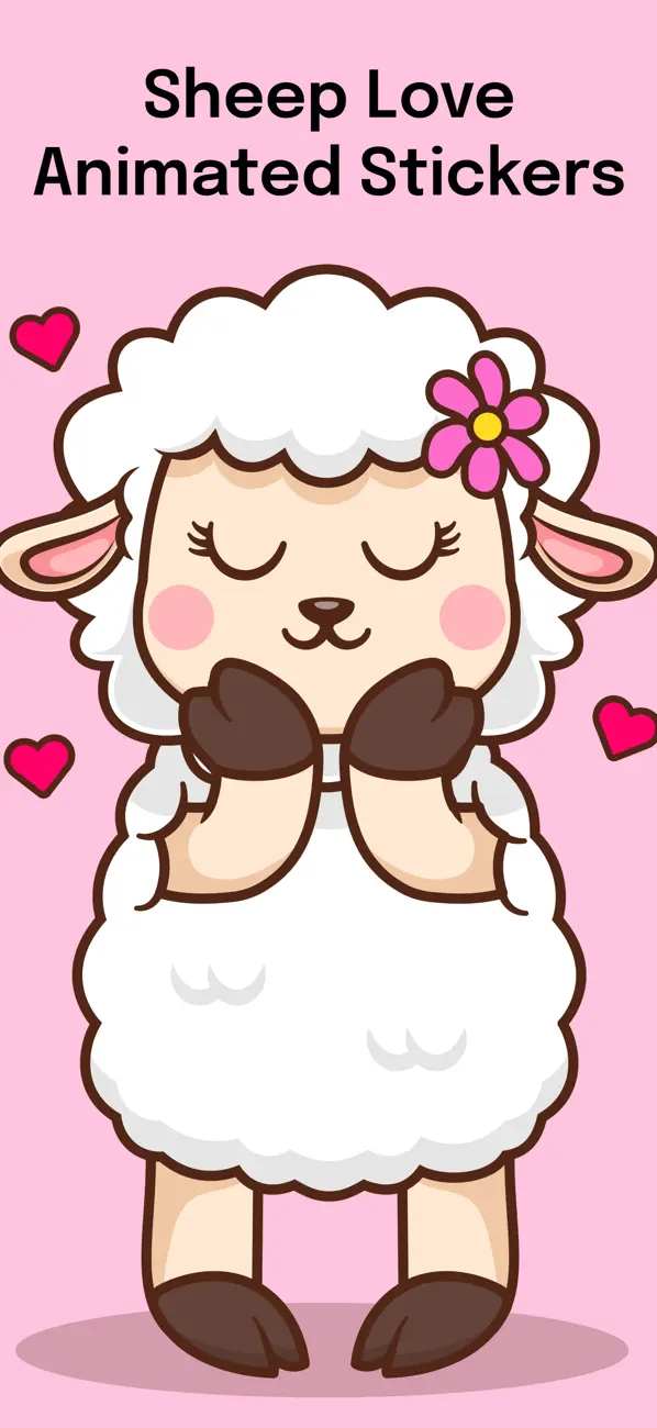 Screenshot #1 pour Sheep Love Animated Stickers