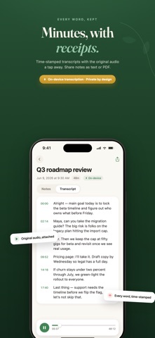 Sprig: Private Meeting Notes Screenshot 6 of 6